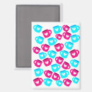 Search for pink heart pattern magnets Blue