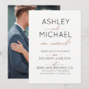 Search for copper wedding invitations Typography