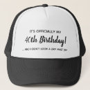 Search for 40th birthday hats Over the hill