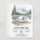 Search for tent birthday invitations Watercolor