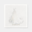 Search for bridal dress wedding napkins Bride