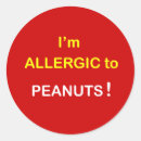 Search for allergic to peanuts stickers Alert