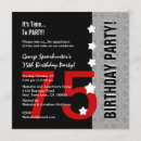 Search for funny 75th birthday invitations Party