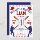 Search for sport 1st birthday invitations Little slugger