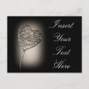 Search for broken heart postcards Black