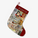Search for antique christmas stockings Santa