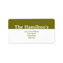 Search for customizeable return address labels Green