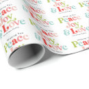 Search for peace love joy wrapping paper Retro