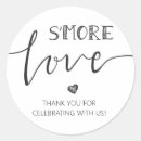 Search for smore thank you stickers Rustic