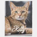 Search for pet lover blankets Kitty