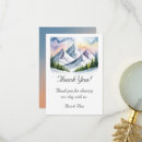 Search for mountain wedding thank you cards Watercolor landscape