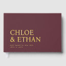 Search for burgundy wedding guest books Maroon