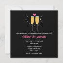 Search for champagne toast engagement party invitations Bubbly