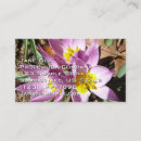 Search for crocus business cards Floral
