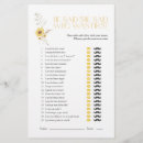 Search for sunflower bridal shower games He said she said