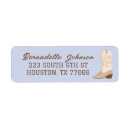 Search for cowboys return address labels Blue