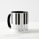 Search for piano design mugs Music