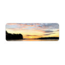 Search for sunset clouds return address labels Yellow