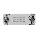 Search for gothic style return address labels Black