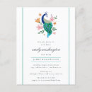 Search for peacock baby shower invitations Elegant