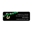 Search for shamrock return address labels Four leaf clover