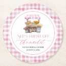 Search for elegant simple modern floral flower coasters Bride