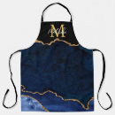 Search for navy blue and gold aprons Agate