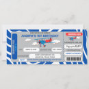 Search for blue aeroplane invitations Plane ticket