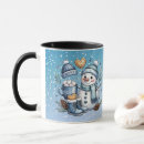 Search for snowman party mugs Holiday season
