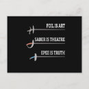 Search for fencer postcards Sabre