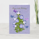 Search for a 80th flowers birthday cards Butterfly
