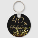 Search for fabulous birthday key rings Black