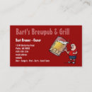 Search for tavern business cards Bar