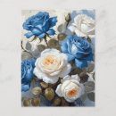 Search for blue and white postcards Garden