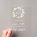 Search for daisies square invitations Watercolor