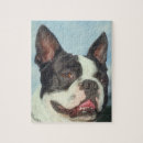 Search for boston terrier puzzles Black and white