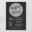 Search for black shower wedding invitations Glitter