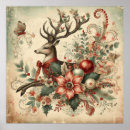 Search for christmas deer posters Vintage