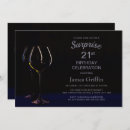 Search for champagne 21st birthday invitations Black