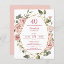 Search for geometric 40th birthday invitations Watercolor