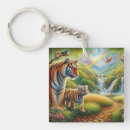 Search for peaceful paintings key rings Watercolor