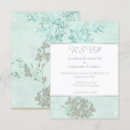 Search for aqua and silver wedding invitations Vintage