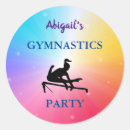 Search for gymnastics party stickers Girl