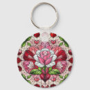Search for stained glass key rings Floral