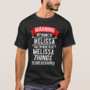 Search for melissa name tshirts First