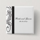 Search for square wedding badges Black and white