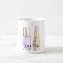 Search for pink lipstick mugs Girly