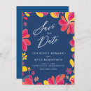 Search for tropical floral save the dates Colourful