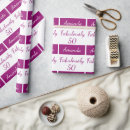Search for 50th birthday wrapping paper 50 and fabulous