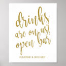 Search for drinks on us sign wedding signs Calligraphy